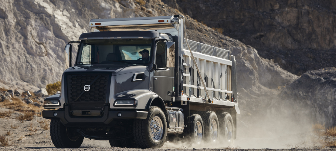 Volvo VHD truck in construction