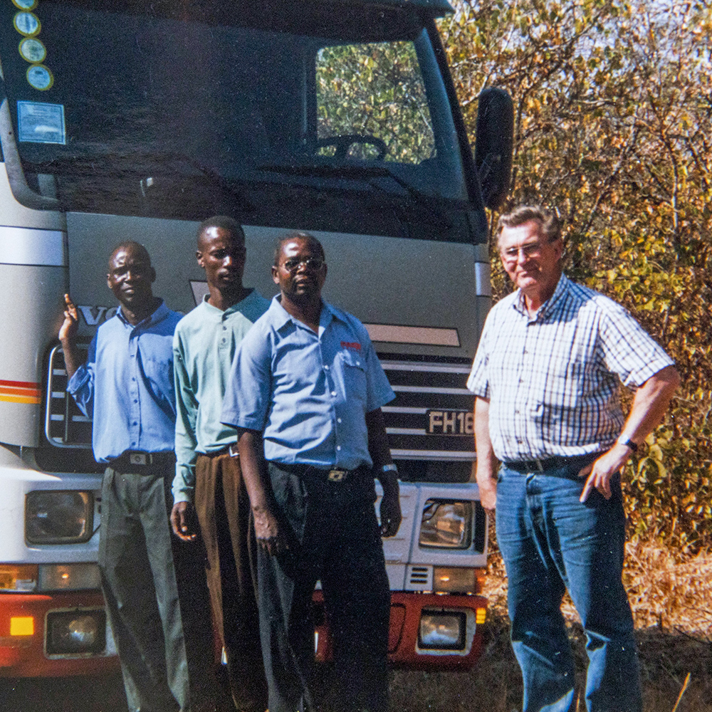 รถบรรทุกของ Sanfridssons ในแซมเบีย